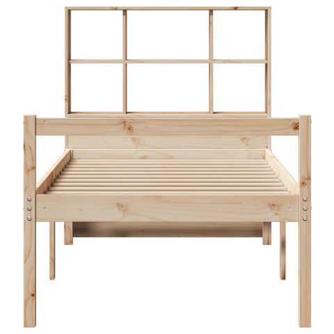 vidaXL Bookcase Bed without Mattress 100x200 cm Solid Wood Pine