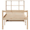 vidaXL Bookcase Bed without Mattress 100x200 cm Solid Wood Pine