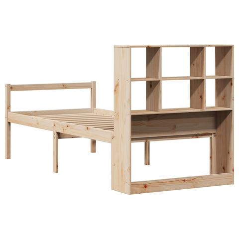 vidaXL Bookcase Bed without Mattress 100x200 cm Solid Wood Pine