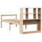 vidaXL Bookcase Bed without Mattress 100x200 cm Solid Wood Pine