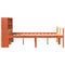 vidaXL Bookcase Bed without Mattress Wax Brown 150x200 cm King Size Solid Wood