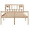 vidaXL Bookcase Bed without Mattress 140x190 cm Solid Wood Pine