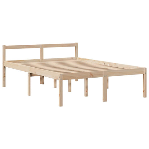 vidaXL Bookcase Bed without Mattress 140x190 cm Solid Wood Pine