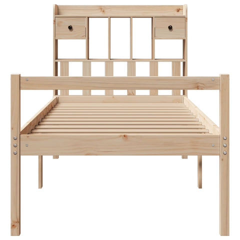 vidaXL Bookcase Bed without Mattress 100x200 cm Solid Wood Pine