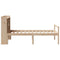 vidaXL Bookcase Bed without Mattress 100x200 cm Solid Wood Pine