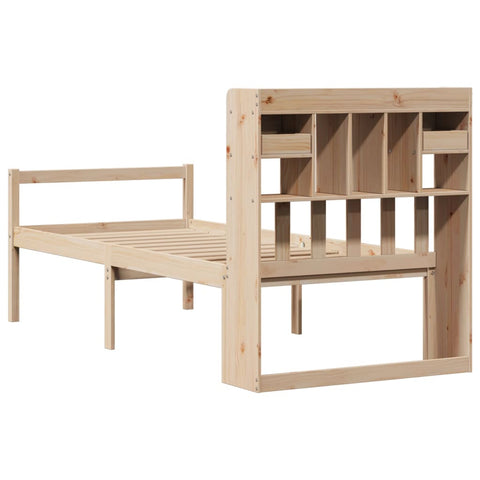 vidaXL Bookcase Bed without Mattress 100x200 cm Solid Wood Pine