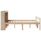 vidaXL Bookcase Bed without Mattress 140x200 cm Solid Wood Pine