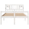 vidaXL Bookcase Bed without Mattress White 150x200 cm King Size Solid Wood Pine