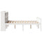 vidaXL Bookcase Bed without Mattress White 150x200 cm King Size Solid Wood Pine