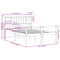 vidaXL Bookcase Bed without Mattress White 150x200 cm King Size Solid Wood Pine