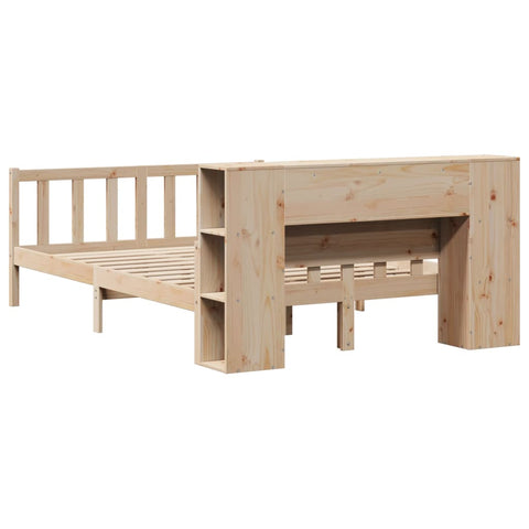 vidaXL Bookcase Bed without Mattress 120x190 cm Small Double Solid Wood Pine