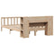 vidaXL Bookcase Bed without Mattress 120x190 cm Small Double Solid Wood Pine