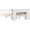 vidaXL Bookcase Bed without Mattress White 150x200 cm King Size Solid Wood Pine