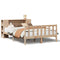 vidaXL Bookcase Bed without Mattress 160x200 cm Solid Wood Pine
