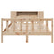 vidaXL Bookcase Bed without Mattress 160x200 cm Solid Wood Pine