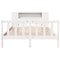 vidaXL Bookcase Bed without Mattress White 160x200 cm Solid Wood Pine