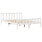 vidaXL Bookcase Bed without Mattress White 160x200 cm Solid Wood Pine