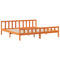 vidaXL Bookcase Bed without Mattress Wax Brown 180x200 cm Super King Solid Wood