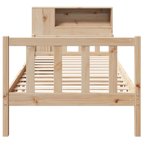 vidaXL Bookcase Bed without Mattress 90x190 cm Single Solid Wood Pine
