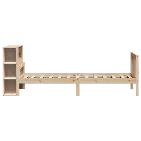 vidaXL Bookcase Bed without Mattress 90x190 cm Single Solid Wood Pine