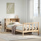 vidaXL Bookcase Bed without Mattress 90x190 cm Single Solid Wood Pine