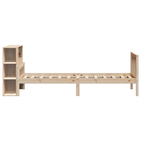 vidaXL Bookcase Bed without Mattress 100x200 cm Solid Wood Pine