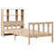 vidaXL Bookcase Bed without Mattress 90x190 cm Single Solid Wood Pine