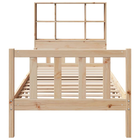 vidaXL Bookcase Bed without Mattress 90x190 cm Single Solid Wood Pine