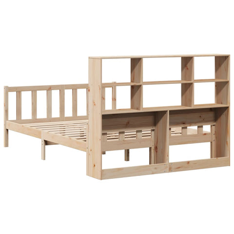 vidaXL Bookcase Bed without Mattress 120x190 cm Small Double Solid Wood Pine