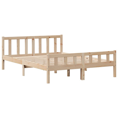 vidaXL Bookcase Bed without Mattress 120x190 cm Small Double Solid Wood Pine