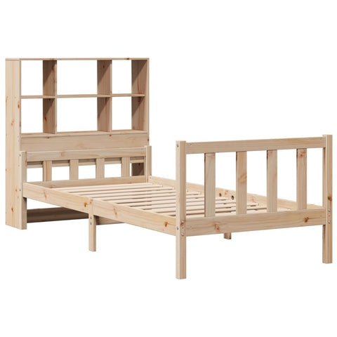 vidaXL Bookcase Bed without Mattress 100x200 cm Solid Wood Pine