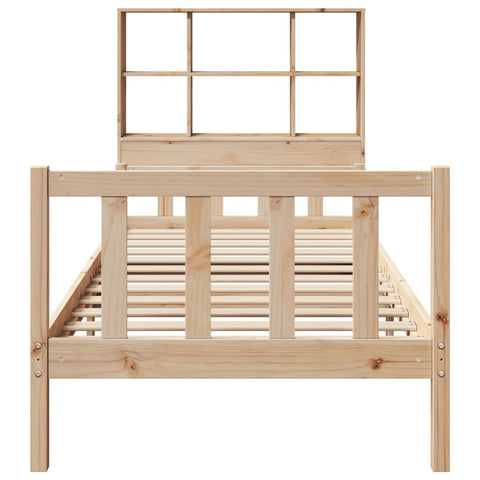 vidaXL Bookcase Bed without Mattress 100x200 cm Solid Wood Pine