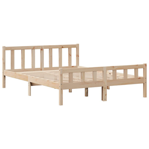 vidaXL Bookcase Bed without Mattress 160x200 cm Solid Wood Pine