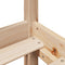 vidaXL Bookcase Bed without Mattress 160x200 cm Solid Wood Pine