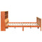 vidaXL Bookcase Bed without Mattress Wax Brown 180x200 cm Super King Solid Wood