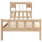 vidaXL Bookcase Bed without Mattress 90x190 cm Single Solid Wood Pine