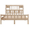 vidaXL Bookcase Bed without Mattress 160x200 cm Solid Wood Pine