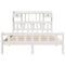 vidaXL Bookcase Bed without Mattress White 160x200 cm Solid Wood Pine