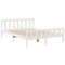 vidaXL Bookcase Bed without Mattress White 160x200 cm Solid Wood Pine
