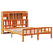 vidaXL Bookcase Bed without Mattress Wax Brown 150x200 cm King Size Solid Wood Pine