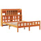 vidaXL Bookcase Bed without Mattress Wax Brown 160x200cm Solid Wood Pine