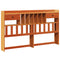 vidaXL Bookcase Bed without Mattress Wax Brown 180x200 cm Super King Solid Wood Pine