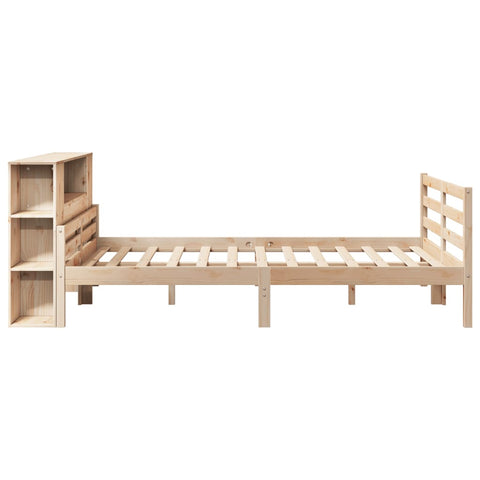 vidaXL Bookcase Bed without Mattress 120x190 cm Small Double Solid Wood Pine
