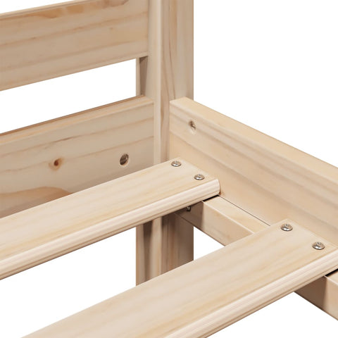 vidaXL Bookcase Bed without Mattress 120x190 cm Small Double Solid Wood Pine