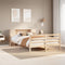 vidaXL Bookcase Bed without Mattress 120x190 cm Small Double Solid Wood Pine