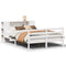 vidaXL Bookcase Bed without Mattress White 140x200 cm Solid Wood Pine