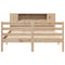vidaXL Bookcase Bed without Mattress 160x200 cm Solid Wood Pine