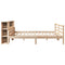 vidaXL Bookcase Bed without Mattress 200x200 cm Solid Wood Pine