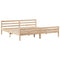 vidaXL Bookcase Bed without Mattress 200x200 cm Solid Wood Pine