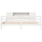 vidaXL Bookcase Bed without Mattress White 200x200 cm Solid Wood Pine